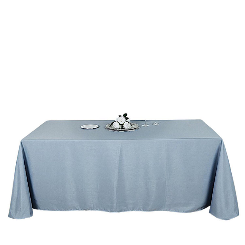 10 Pcs 90"X132" Polyester Tablecloths Wedding Party Table Linens Kitchen Dining Image