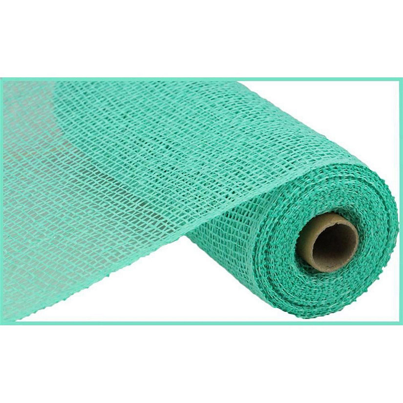 10" Poly Burlap Mesh Ribbon: Mint Green (10 Yards) Image