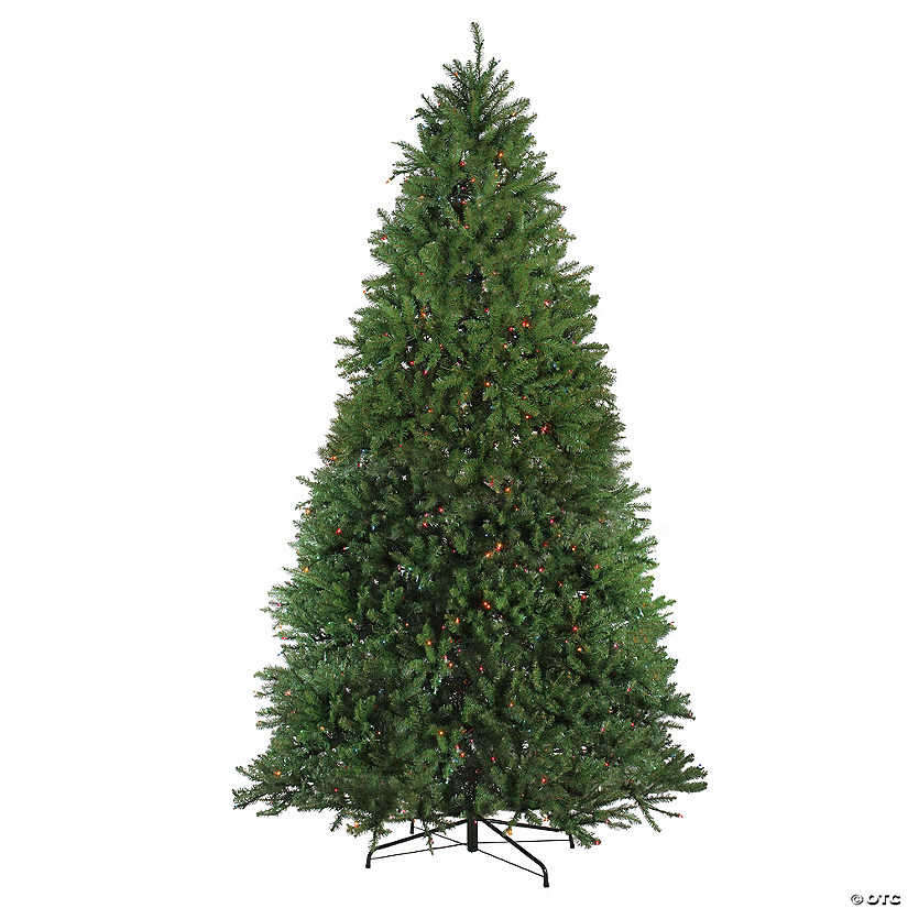 10' Pre-Lit Full Northern Pine Artificial Christmas Tree  Multi Lights Image