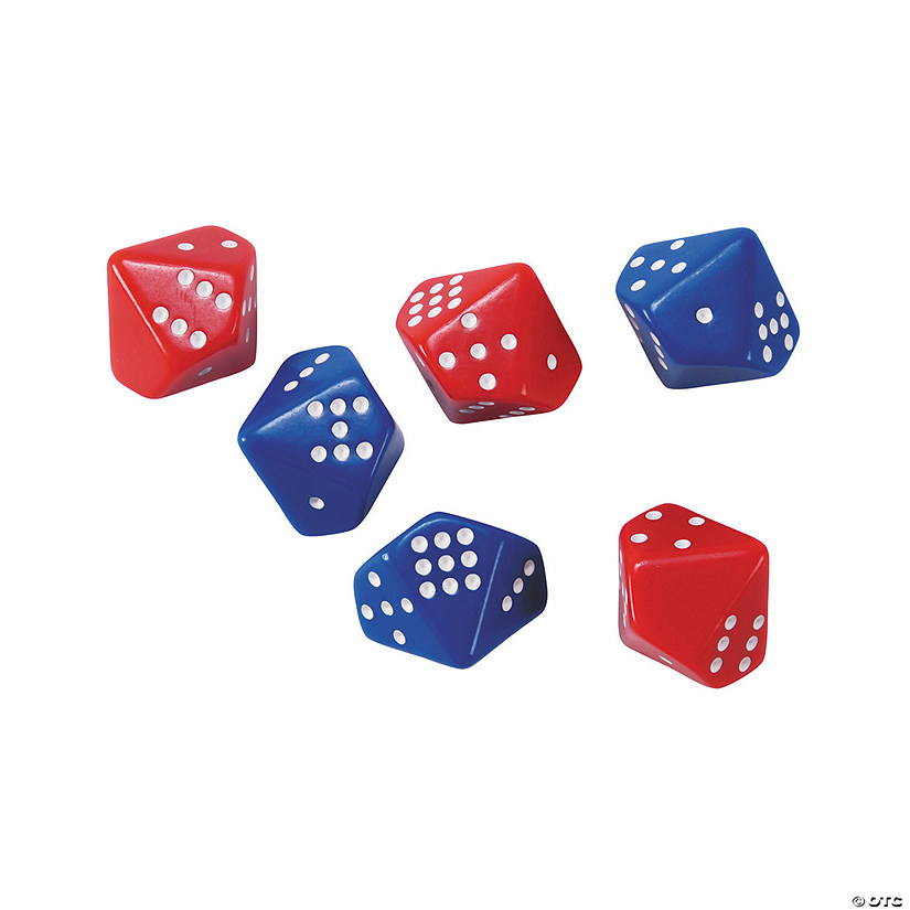 10 Sided Subitizing Dice - 6 Pc. Image