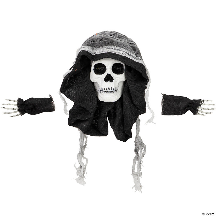 10" Spooky Skeleton 3-D Halloween Window Decoration Image
