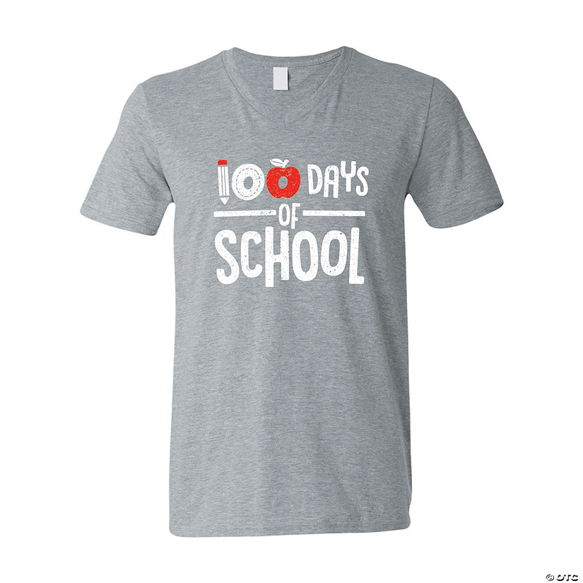 100 Days of School Adult&#8217;s T-Shirt Image
