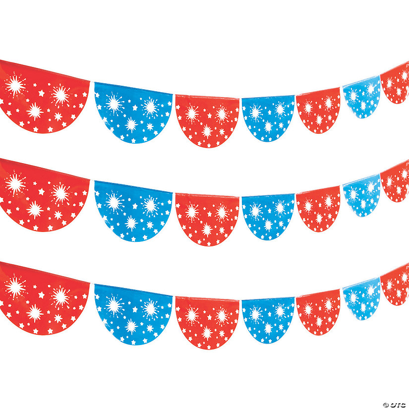 100 Ft. Patriotic Cutout Banner Image