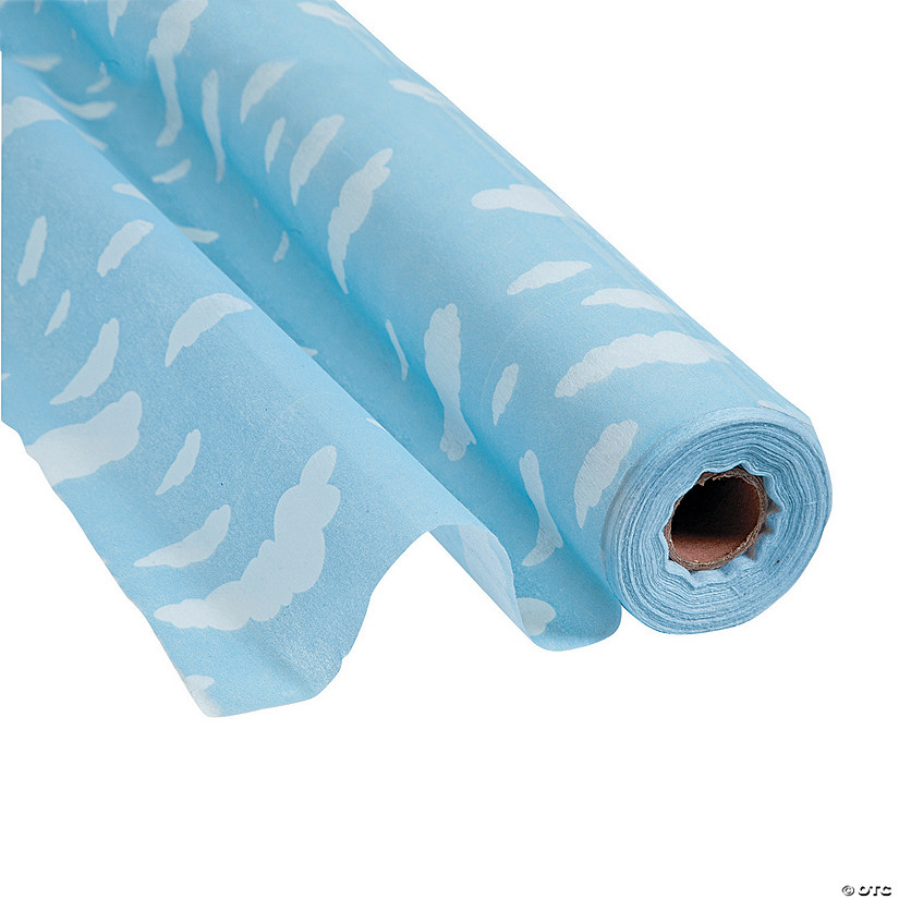 100 Ft. x 3 Ft. Cloud Print Polyester Gossamer Roll Image