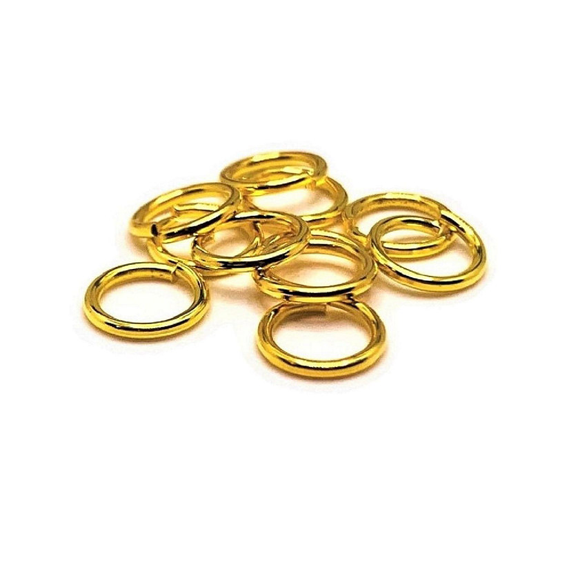 100 Pcs 8mm Gold Jump Rings Image