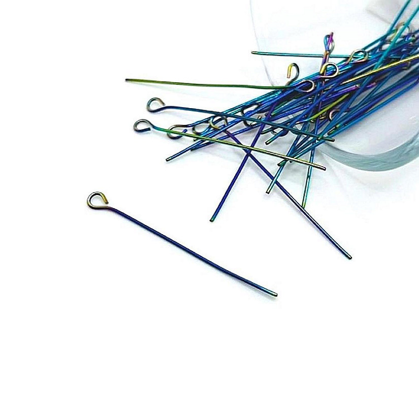 100 Pcs Rainbow Eye Pins Image
