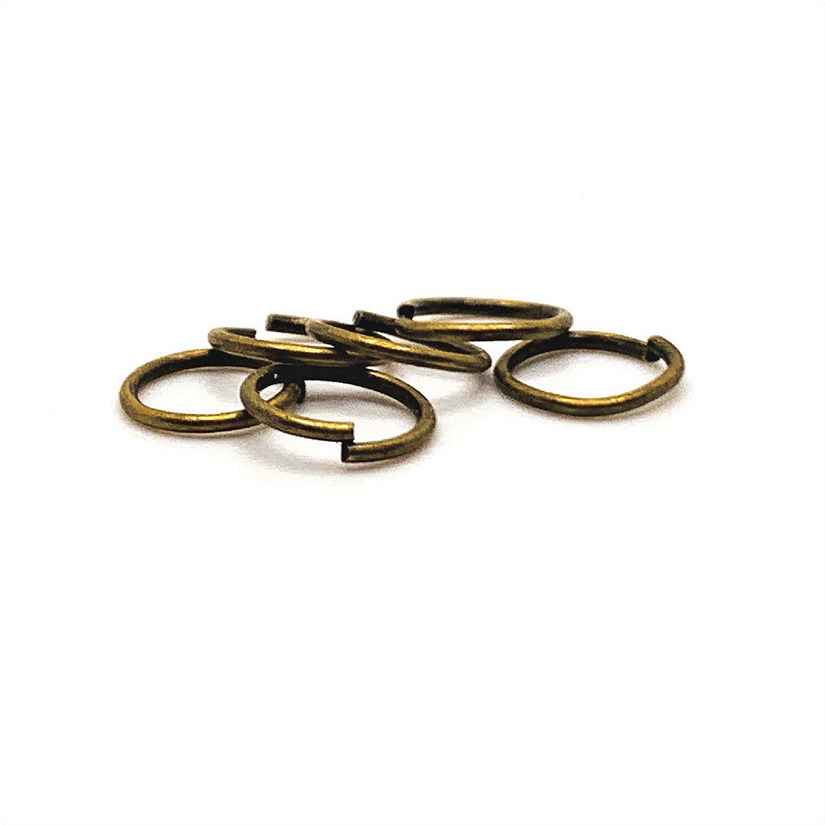 100 Pieces 7mm Bronze Jump Rings Image