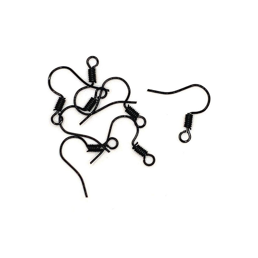 100 Pieces Black Earring Wires Image