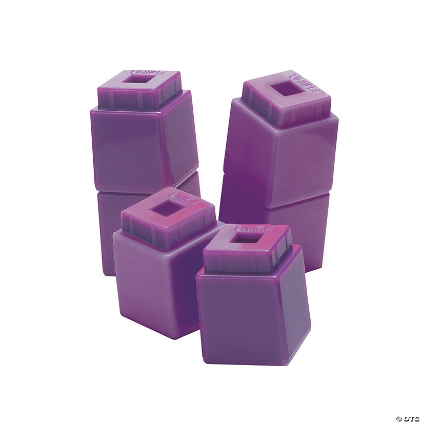 100 Purple Unifix Cubes Image