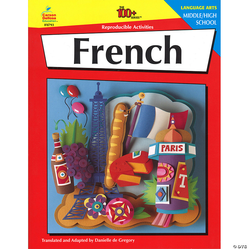 100+ Series&#8482; Activity Book, French (Middle/High School) Image