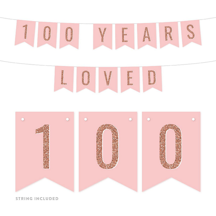 100 Years Loved 4x5.5IN Banner Image