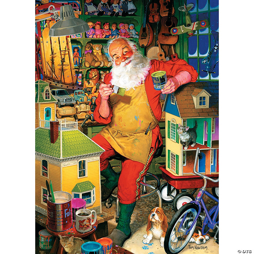 1,000-piece Puzzle: Santa&#39;s Workshop Image