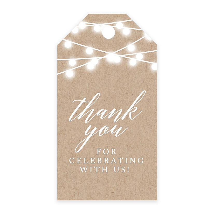 100PC Thank You For Tags String Lights Image
