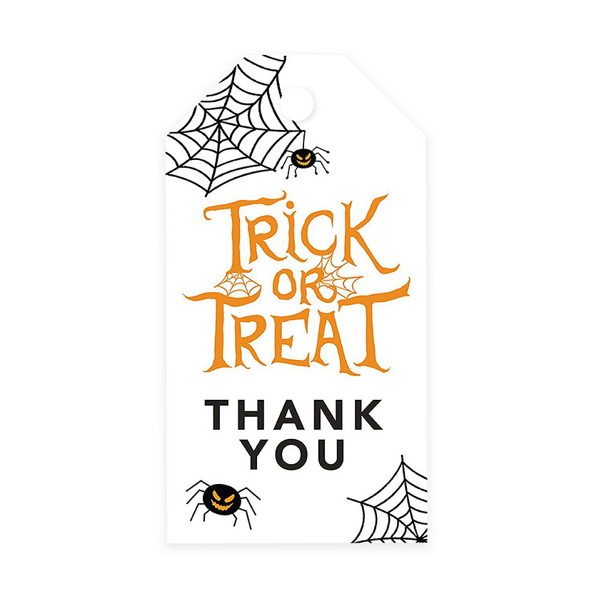 100PCS Spiders/Webs Halloween Gift Tags Image