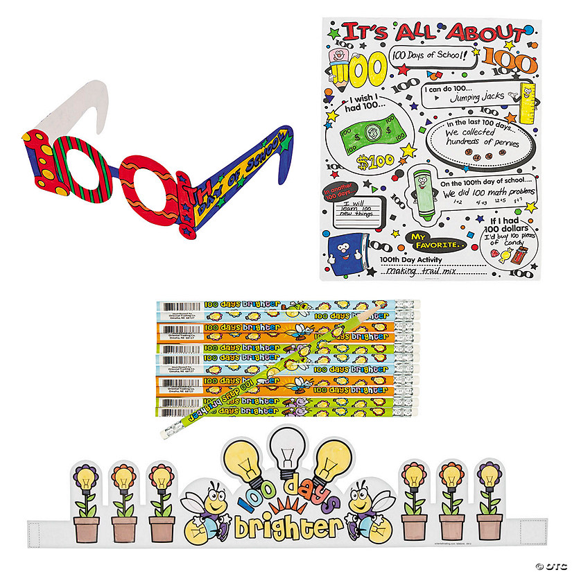 100th Day Activity Kit - 102 Pc. Image