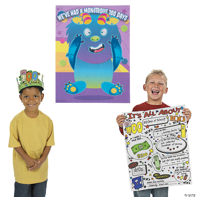 100th Day of School Activity & Craft Kit for 24 Image