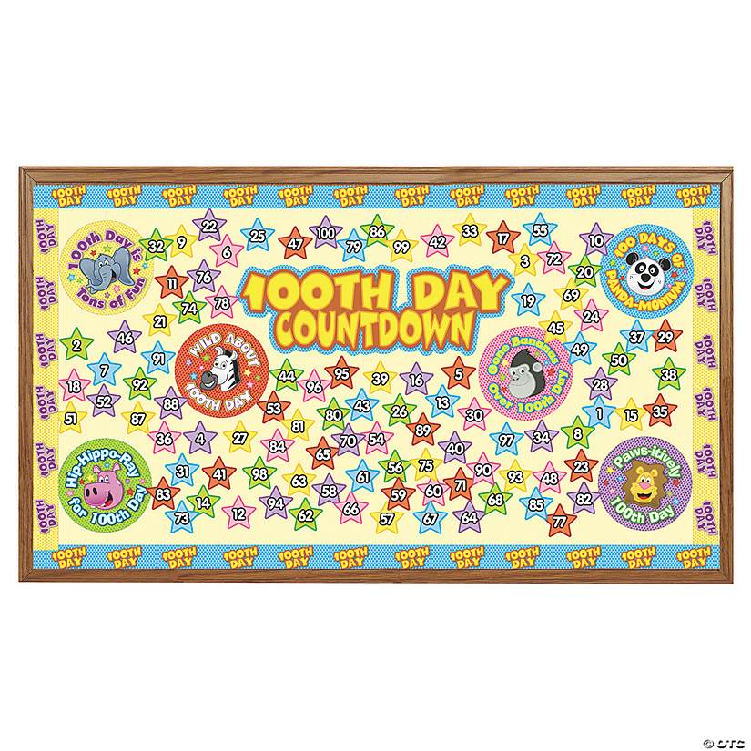 100th Day of School Countdown Bulletin Board Set - Discontinued