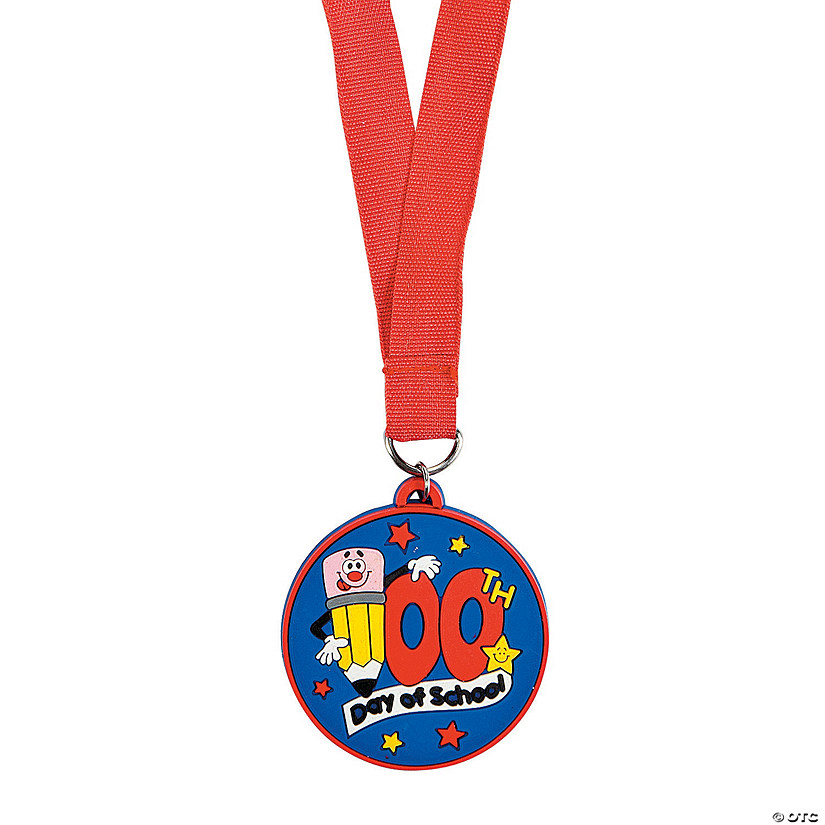 100th Day of School Medals - 12 Pc. Image