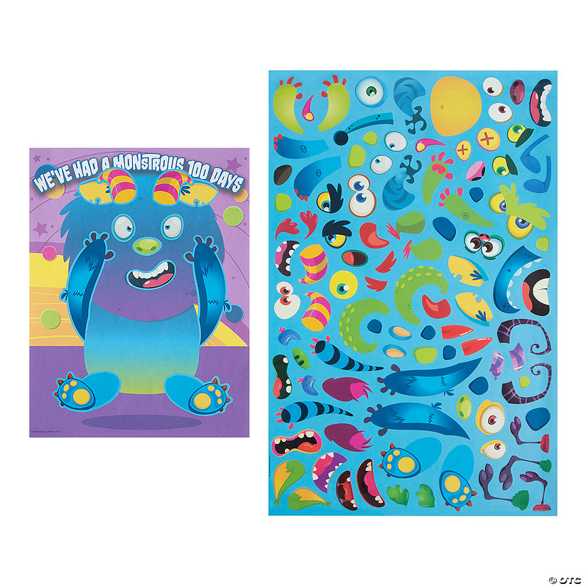 100th-day-of-school-monster-sticker-scenes-12-pc-discontinued