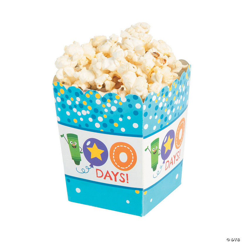 100th Day of School Popcorn Boxes Image