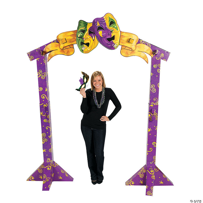 103" 3D Bourbon Street Mardi Gras Archway Cardboard Stand-Up Image