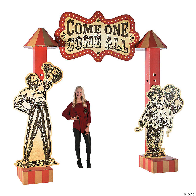 105" Vintage Circus Arch Cardboard Stand-Up Image