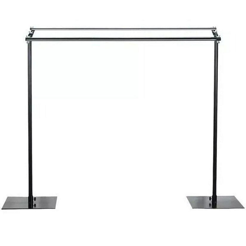 10ft Black Dual Cross Bar Backdrop Stand Image