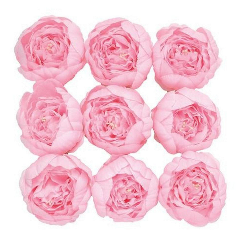10Pcs Artificial Silk Peony Flower Heads Image