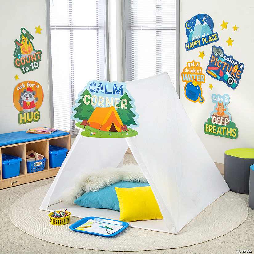 11 1/2" &amp;#8211; 16" Camp-Themed Calm Down Corner Wall Decorations Set - 7 Pc. Image