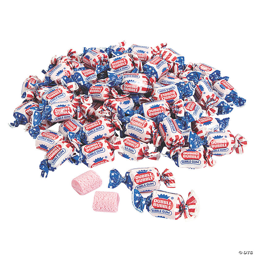 11.5 oz. Dubble Bubble<sup>&#174;</sup> Patriotic American Flag Gum - 52 Pc. Image
