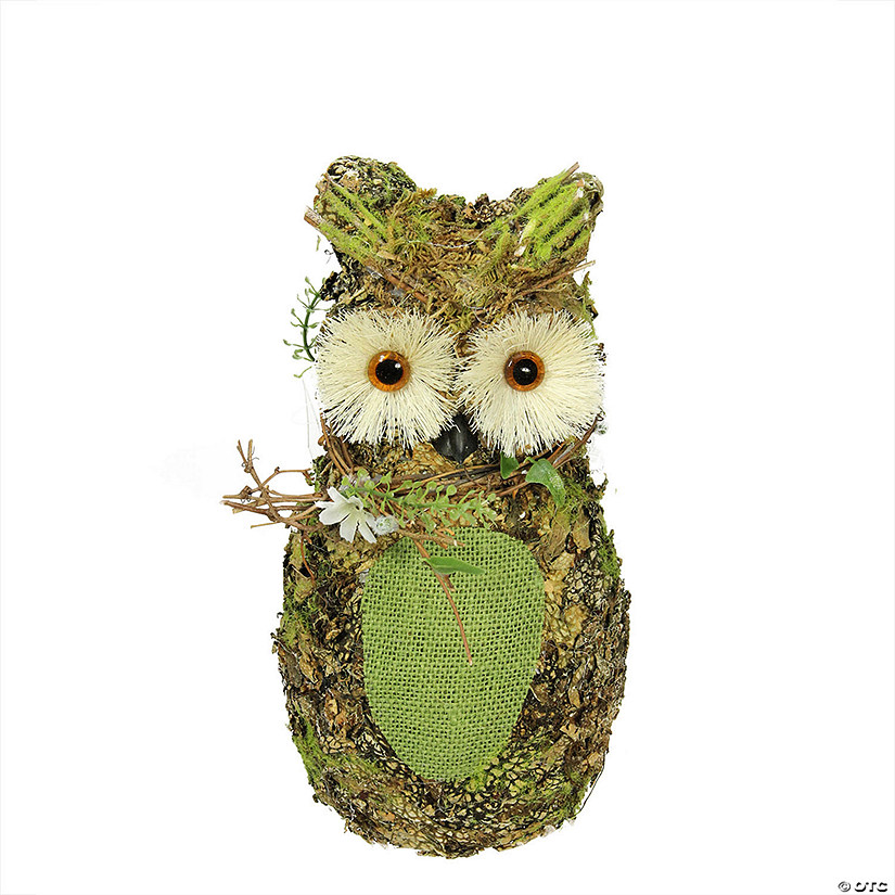 11" Decorative Owl Spring Table Top Figure Image