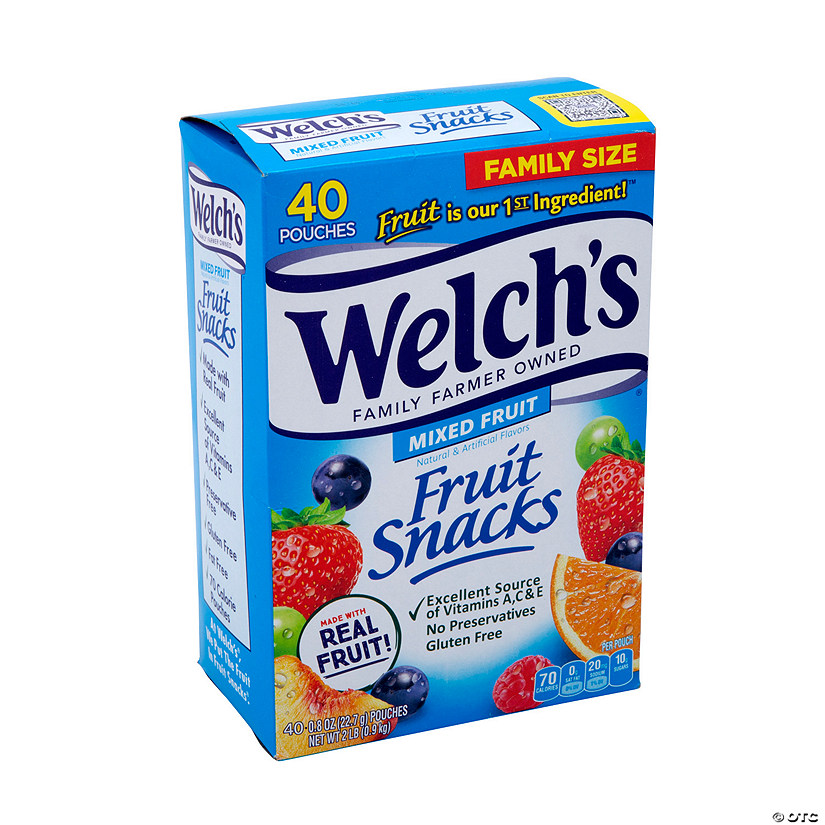 11 oz. Welch&#8217;s Fruit Snacks<sup>&#174;</sup> Fruit Shapes & Flavors - 40 Pc. Image