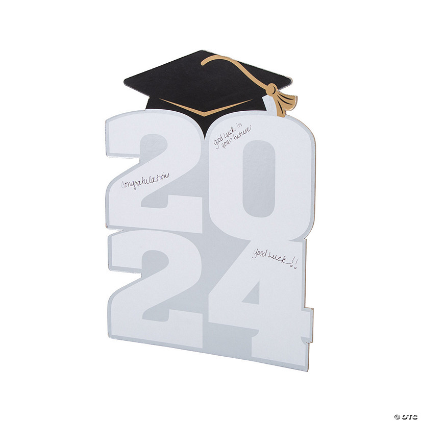 11" x 15" 2024 Graduation Cardboard Autograph Sign with Easel Image