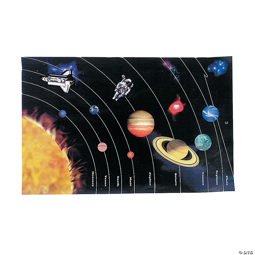 11" x 17" DIY Giant Planet Repositionable Sticker Scenes - 12 Pc. Image