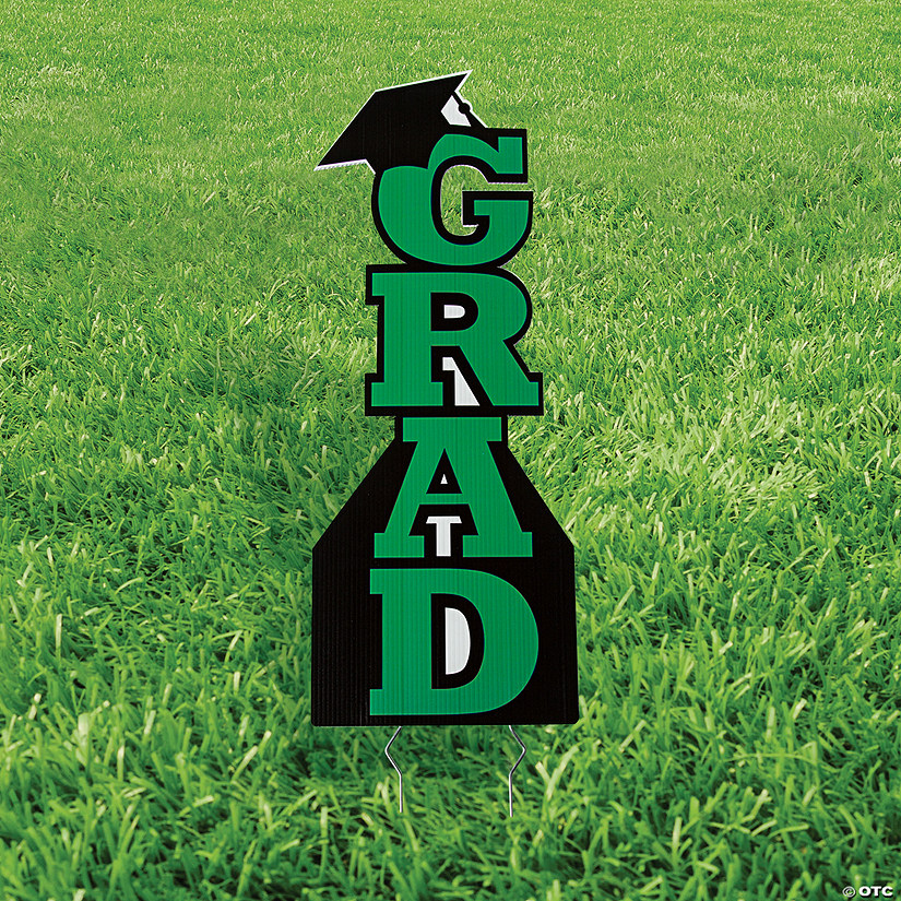 11" x 30" Green Grad Vertical Yard Sign Image