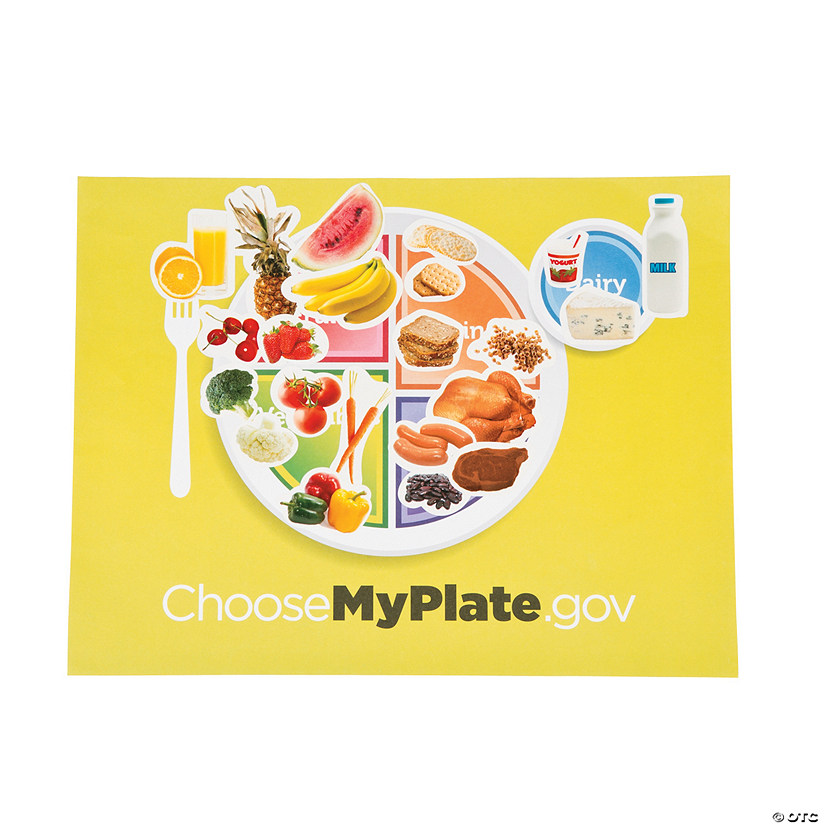 11" x 8 1/2" Choose MyPlate Paper Sticker Scenes - 12 Pc. Image