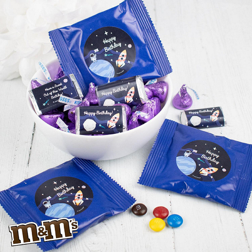 113 Pcs Galaxy Space Kids Birthday Candy Pi&#241;ata Chocolate Party Mix (2 lb) Image
