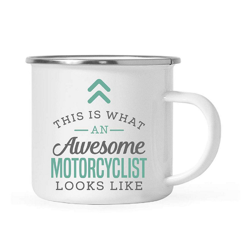 11oz Campfire Mug Awesome Motorcyclist Image
