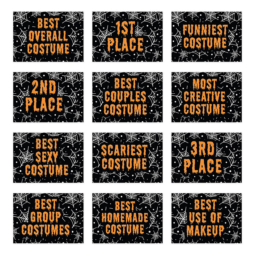 12 Cobweb Halloween Card Sleeve 4.25X3IN Image