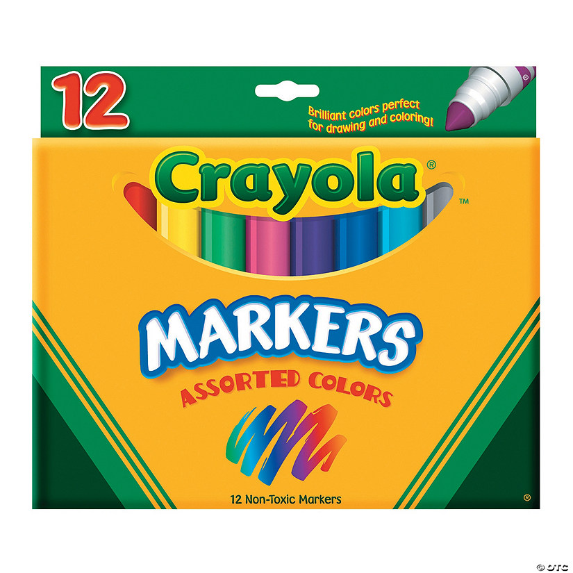 12-Color Crayola<sup>&#174;</sup> Cone Tip Markers Image