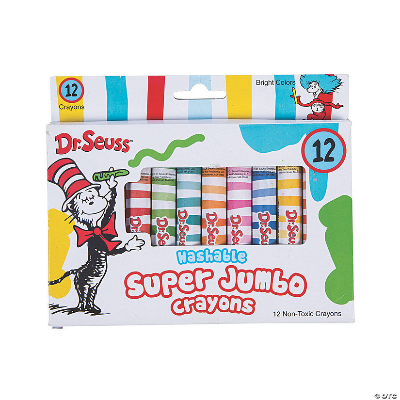 12-Color Dr. Seuss&#8482; Jumbo Crayons Image