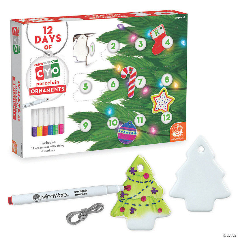 12 Days of Color Your Own Ornaments Image