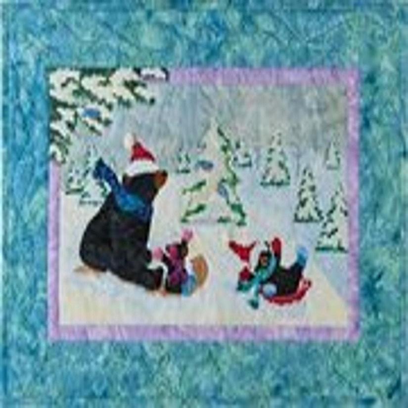 12 Months of Happy Jan01 Sledding into the New Year 25x18 Applique Patterne Image
