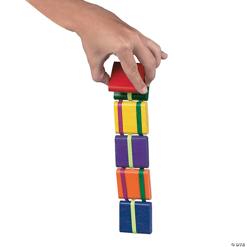 12" Multicolored Wood Jacob&#8217;s Ladders - 12 Pc. Image