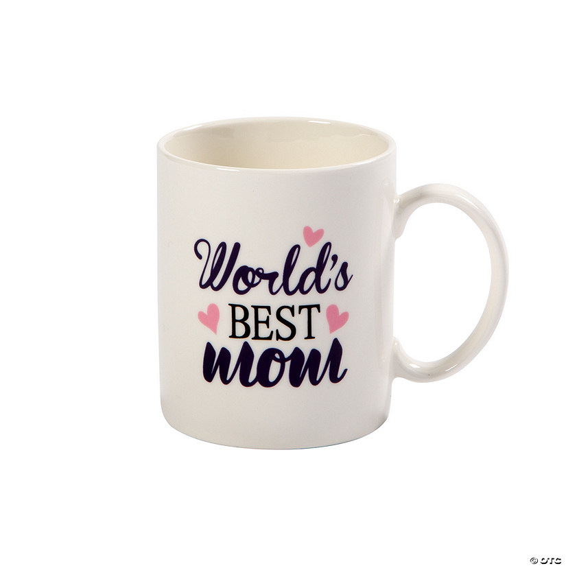 12 oz. Mother&#8217;s Day World&#8217;s Best Mom Reusable Ceramic Coffee Mug Image