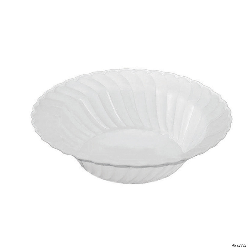 12 oz. White Flair Plastic Soup Bowls (90 Bowls) Image