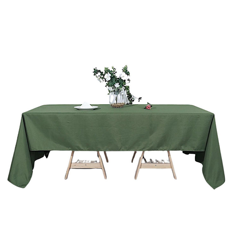 12 Pcs 60X126" Polyester Tablecloths Wedding Catering Dining Table Linens  Image