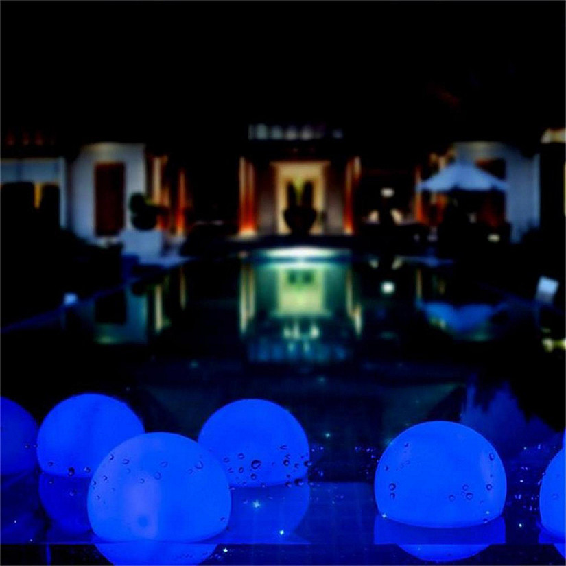 12 PCS Blue LED Floating Ball Lights Oriental Trading