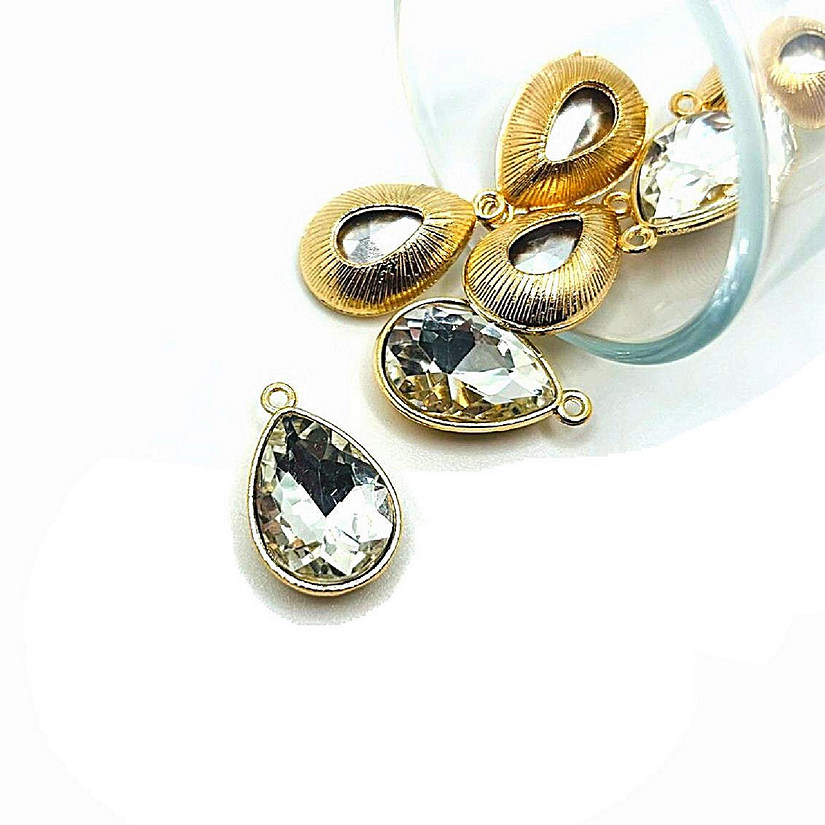 12 Pcs Diamond Rhinestone Teardrops Image
