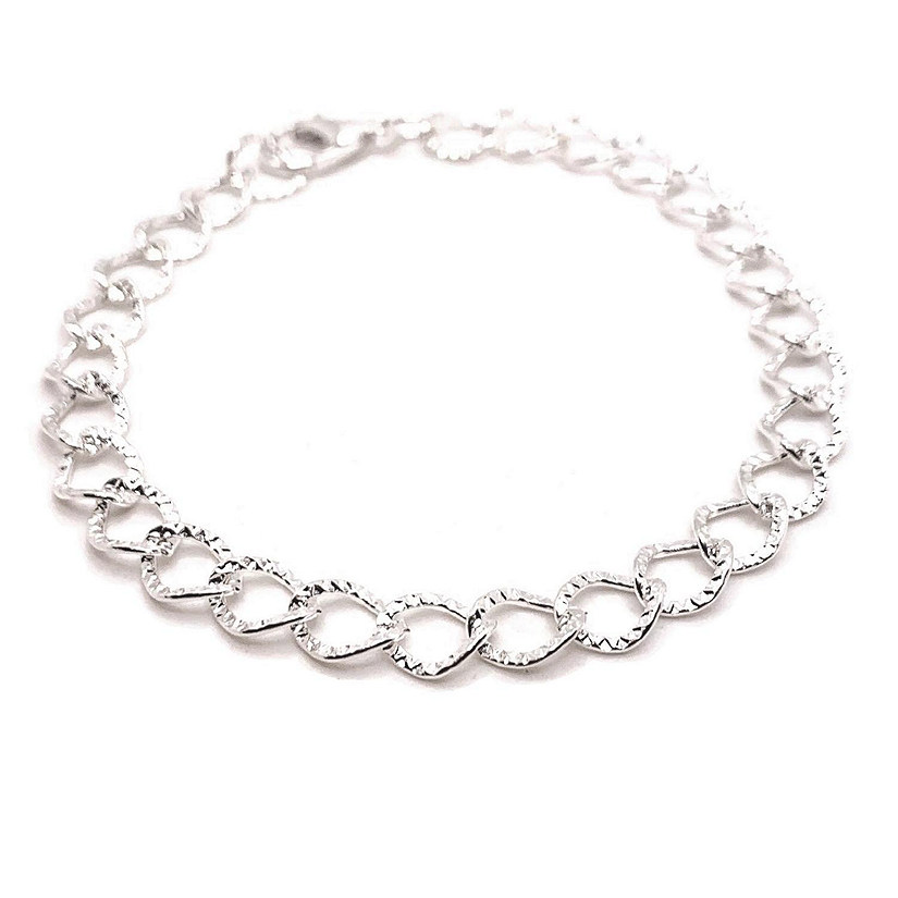 12 Pcs Silver Plated Bracelet Bases Image